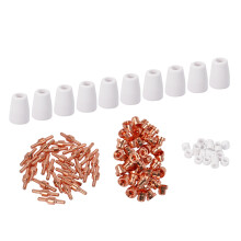 100Pcs PT-31 -40 Air Plasma Cutter Cutting Nozzles Electrode Tip Torch