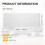 Mouse Pad, Extended Non-Slip Rubber Base Of Gaming Mouse Pad, Suitable for Work, Study and Entertainment-White Seam 7
