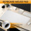 Mouse Pad, Extended Non-Slip Rubber Base Of Gaming Mouse Pad, Suitable for Work, Study and Entertainment-White Seam 4