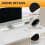 Mouse Pad, Extended Non-Slip Rubber Base Of Gaming Mouse Pad, Suitable for Work, Study and Entertainment-White Seam 5