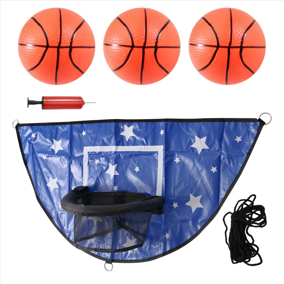 Photos - Basketball Hoop Trampoline  Set Mini for Kids Waterproof Sunscreen Atta