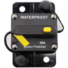 30 Amp Circuit Breaker 12V- 48V Manual Reset for Trolling Motor Rv Marine Boat Vehicles System Protection (30A)