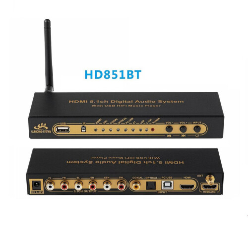 HD851BT DTS AC3 5.1 Audio Converter Decoder Extractor 4K ARC SPDIF Cox 2