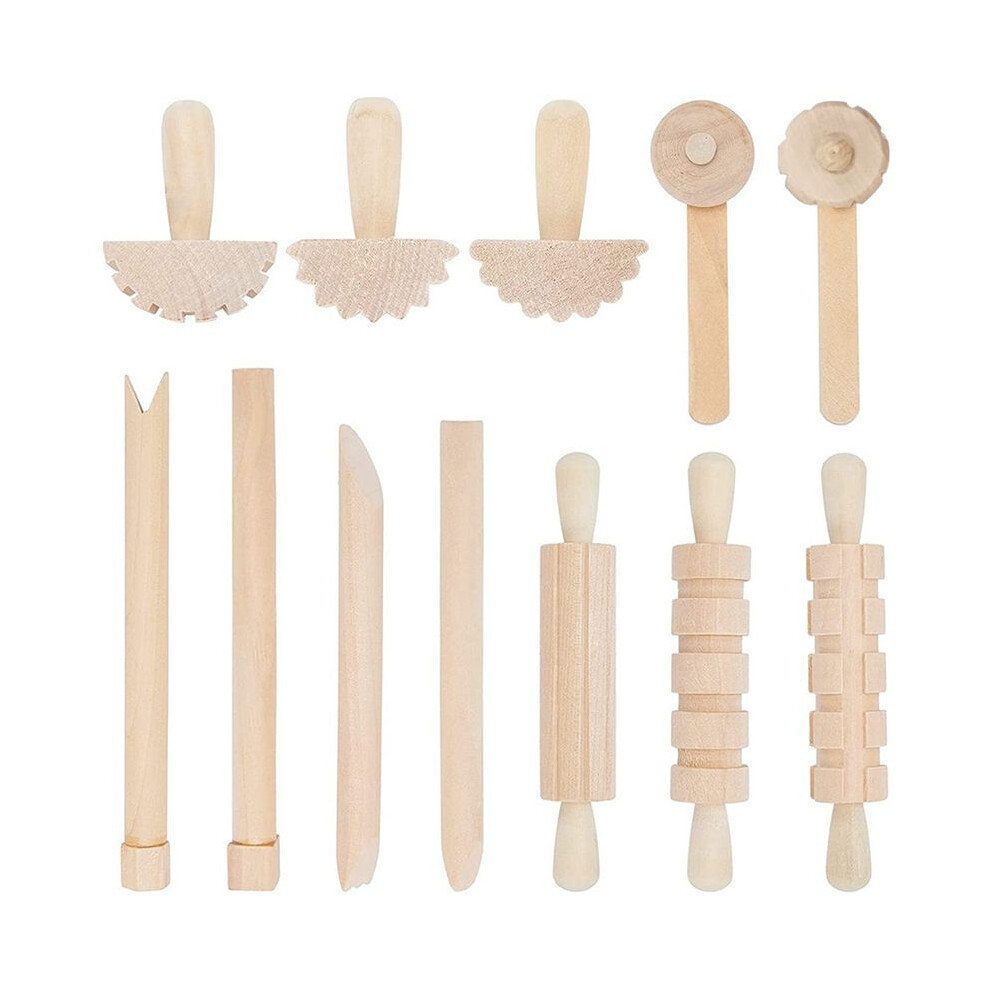 12Pcs Clay And Dough Tools Play Accessories Includes Rollers Hammer Pa 4851441361207