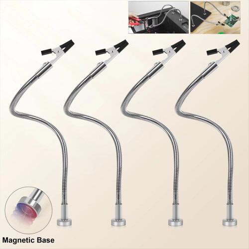 4pcs Magnetic Helping Hands Soldering Third Hand Tools Metal Flexible 2