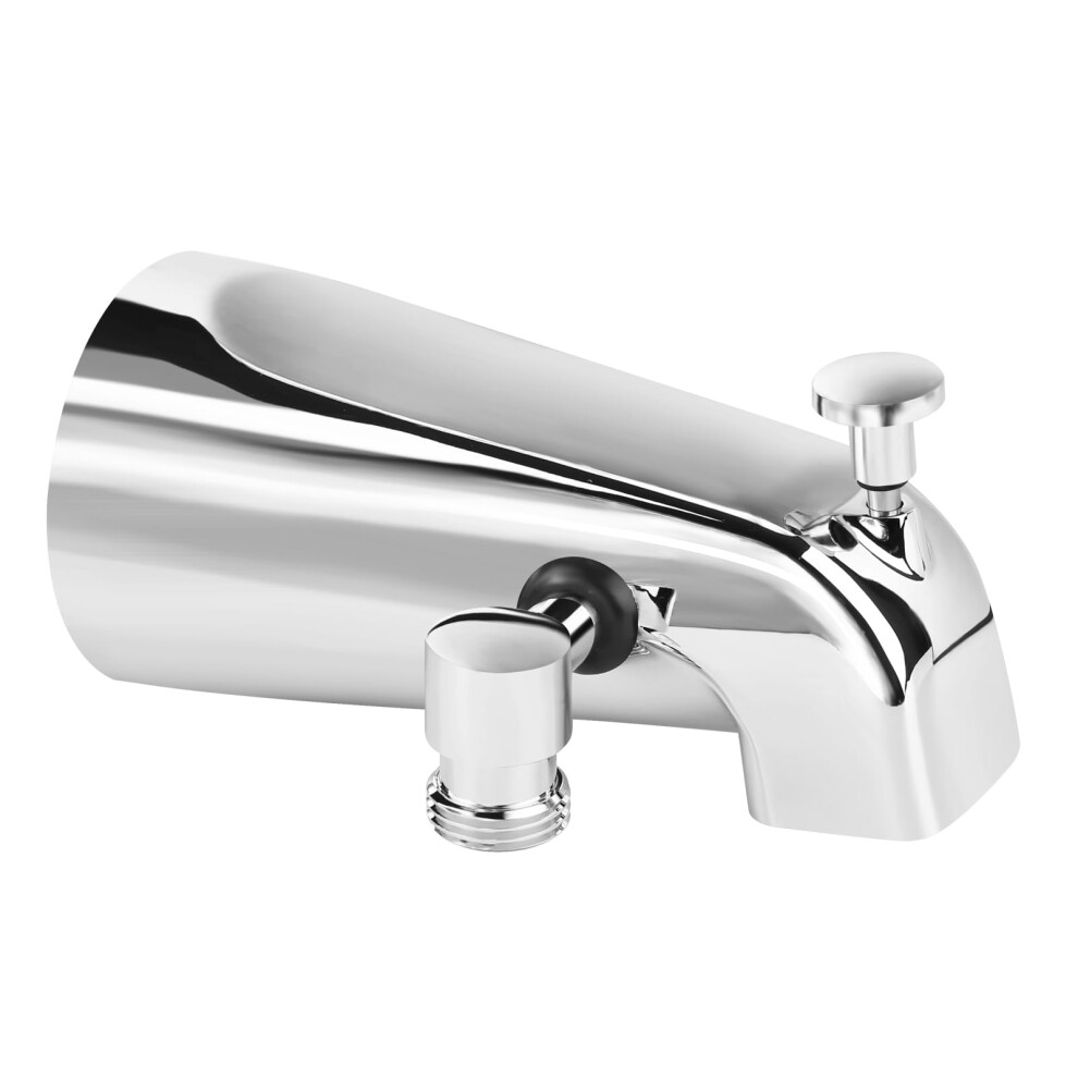 Bathtub Diverter Spout Polished Chrome Front Thread Ips Durable Metal Bathroom Tub Spout 9001264718930