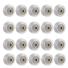 20Pcs 3D Printer Clear Polycarbonate Wheel Plastic Pulley Linear Bearing for  CR-10 S5  3 Pro Printer