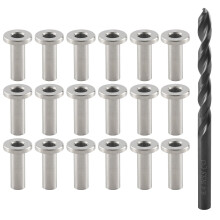 40 Pack T316 Stainless Steel Protector Sleeves For 1/8 inch Wire Rope
