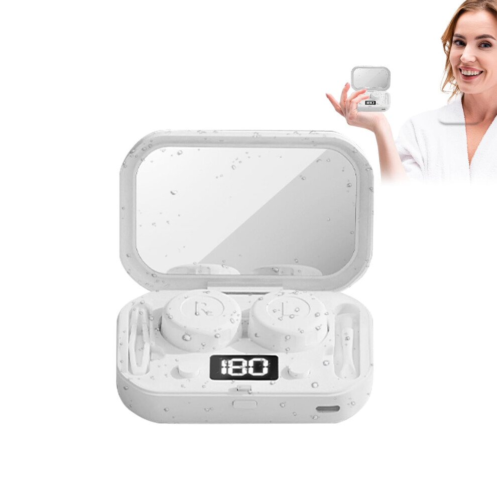 Ultrasonic Contact Lens Cleaner with Mirror, USB Deep Cleaning for All Lens Types