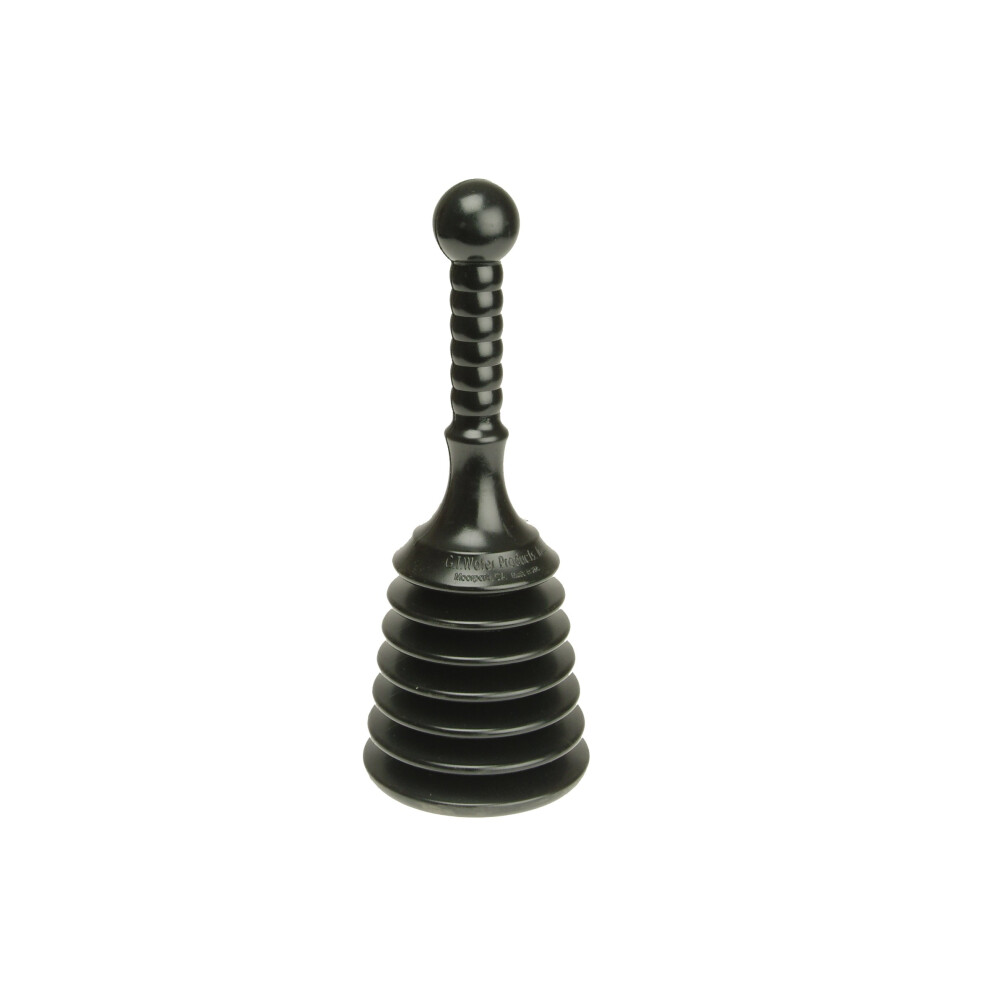 Toilet Plunger Heavy Duty Black Rubber One Piece For Bathroom Drain Cleaning 9001264719623