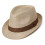 Summer Sun Hat for Men Foldable Trilby Straw Adjustable-Beige 1