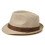 Summer Sun Hat for Men Foldable Trilby Straw Adjustable-Beige 7