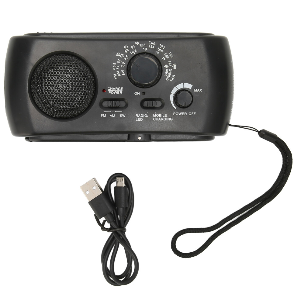 Emergency Companion, Noaa Weather Radio With Solar & Hand Crank Charging For Unmatched Preparedness And Safety 9420858370994