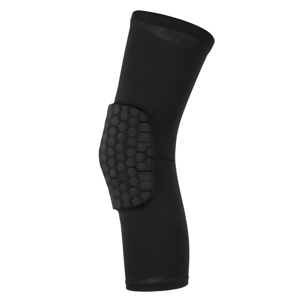 Compression Knee Sleeves With Breathable Lightweight Knee Support, Hexangular Liner Provides Impact Dispersion For Safe Summer Activities (Size M)