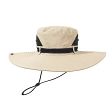 Outdoorhoed met brede rand Machinewasbaar Polyester Unisex-Beige