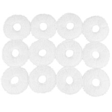 12Pcs Mopping Cloths for  Mop Station Self-Cleaning Robot Replacement Mop Cleaning Pad Vacuum Cleaner Parts