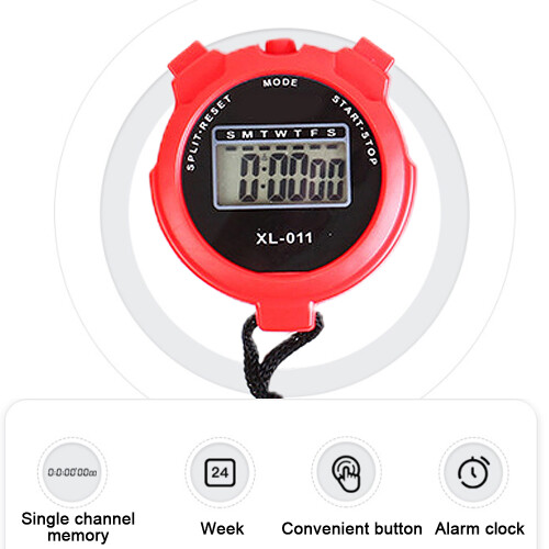 Digital Stopwatch Timer For Coaches And Referees, Featuring Lithium Battery And Ergonomic X Case, Split Timing Function With Extra Large Display 2
