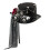 Victorian Style Top Hat Mesh Veil Headpiece Costume Accessory 1