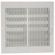 Grelha de ventilação de teto ou parede com deflexão bidirecional, construção totalmente em aço, para montagem em superfície, para sistemas de