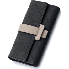 Modieuze damesportemonnee, RFID-blokkerende clutch met grote capaciteit en ritsvakje voor muntjes, minimalistische stijl voor dagelijks gebruik
