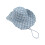 Stylish Distressed Sun Hat Breathable and Foldable-Plaid blue 1