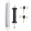4 Pieces Electric Fence Gate Handle Kit Anchors Spring 2