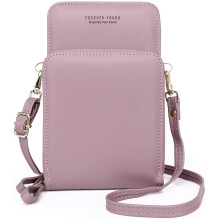 Lichtgewicht en gemakkelijk mee te nemen crossbodytas, kleine schoudertas van veganistisch leer met een ruim interieur en afneembare en verstelbare