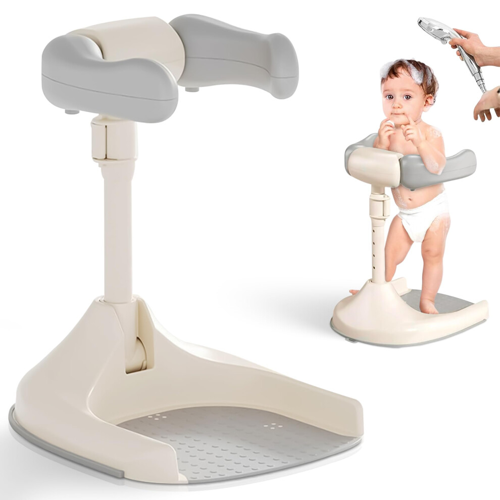 Adjustable Height Baby Bath Tub with Foldable AntiSlip Stand for Infants and Toddlers 624 Months