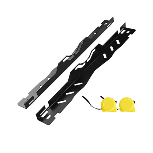 Wheel Alignment Tool Kit 2Pcs, Heavy Duty Toe Plates with Tape Measure 1