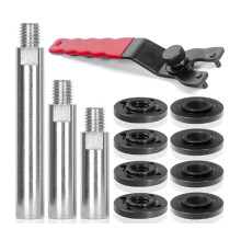11-teiliges Winkelschleifer-Verlängerungswellen-Set, 5/8 Zoll 11