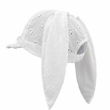 Stylish Rabbits Ear Baseball Hat with Hollowed Butterfly Pattern