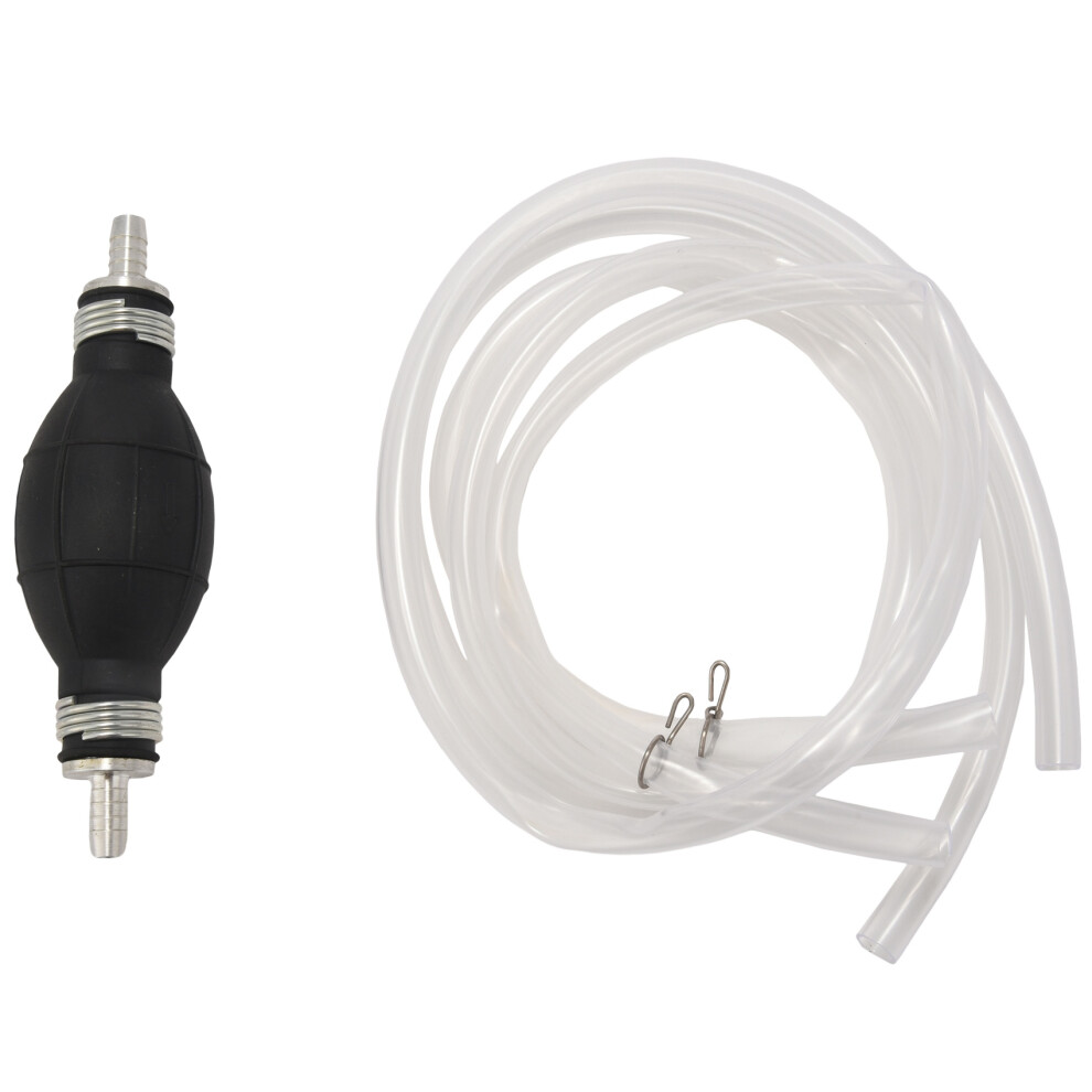 Useful Liquid Transfer Pump Manual Hand Suction Oil Water Petrol Pipe Black 4851441358962