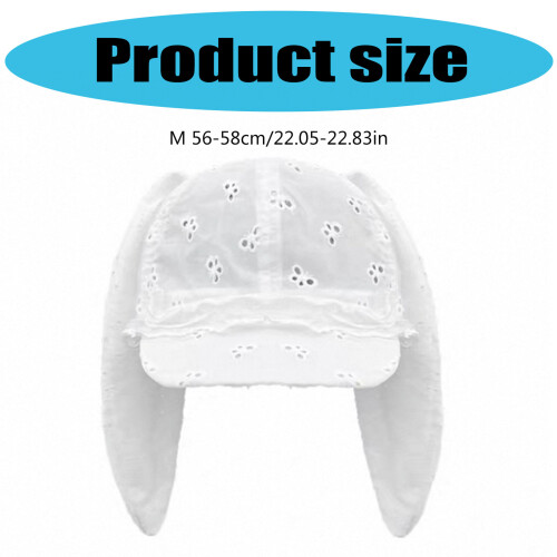 Stylish Rabbits Ear Baseball Hat with Hollowed Butterfly Pattern 2