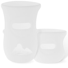 Silicone Sleeves for Natural Glass Baby Bottles, BPA Protective Cover, 4/8 Oz, 2 Pack