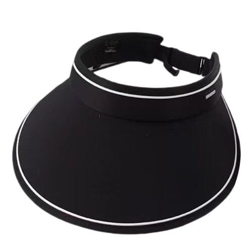 Comfortable Sun Hat with Open Top Floppy Hat for-Black