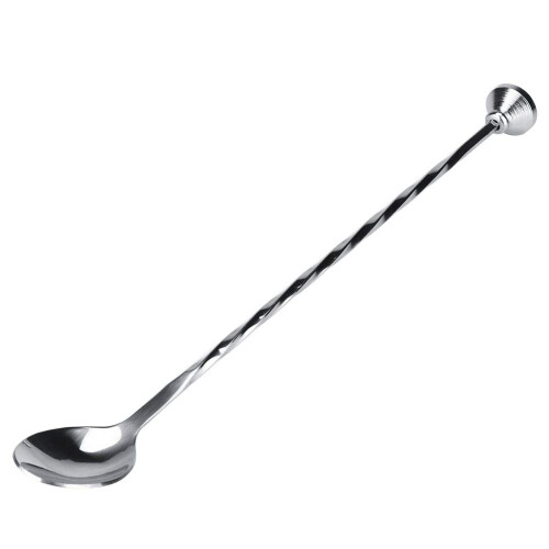 Cocktail spoon, bar spoon, stainless steel, long handle