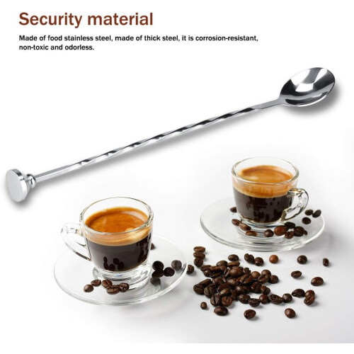 Cocktail spoon, bar spoon, stainless steel, long handle 2