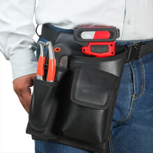 Multi-Functional Electrician Tool Bag Portable Leather Waist for Tape