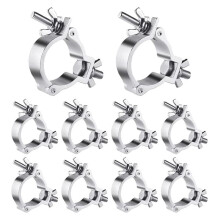 10 StüCk 2-Zoll-TräGer-O-Klemmen, Aluminium-BüHnenlichtklemmen für Truss, 220-LB-LED-Par-Lichtklemmen für 48-51 Mm AußEndurchmesser
