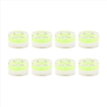 8Pcs Mini Circular Bubble Spirit Level Levels Inclinometers for Leveli