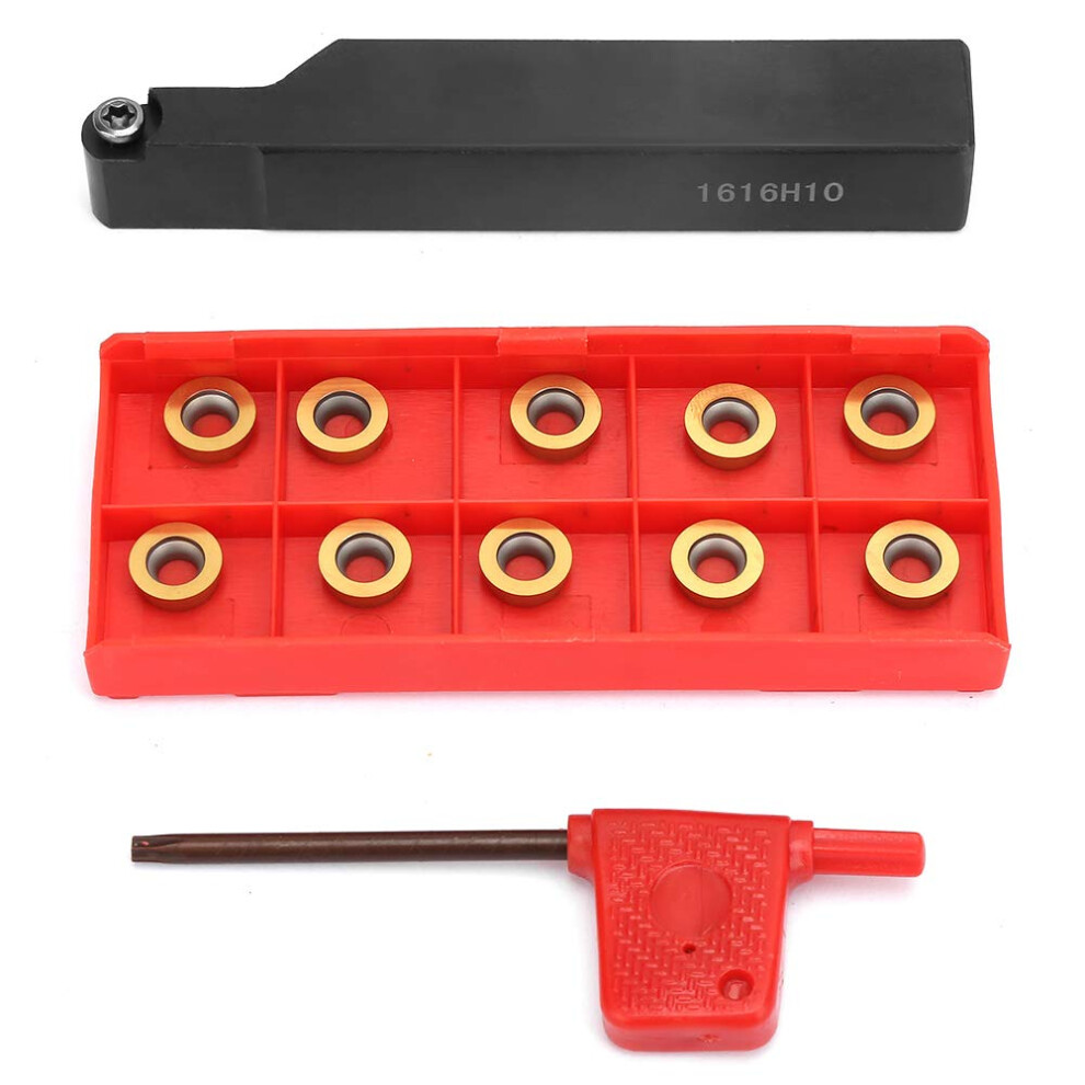 Sturdy Steel Srapr1616h10 Lathe Tool Holder With Rpmt10t3mo Inserts For Precision Cnc Turning 9001264721404