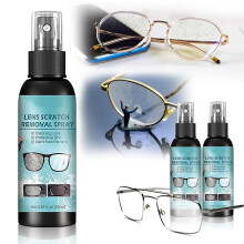 Eyeglass Lens Scratch Remover Spray 100ml 2 Pack for Glasses Cleaning and Travel Use