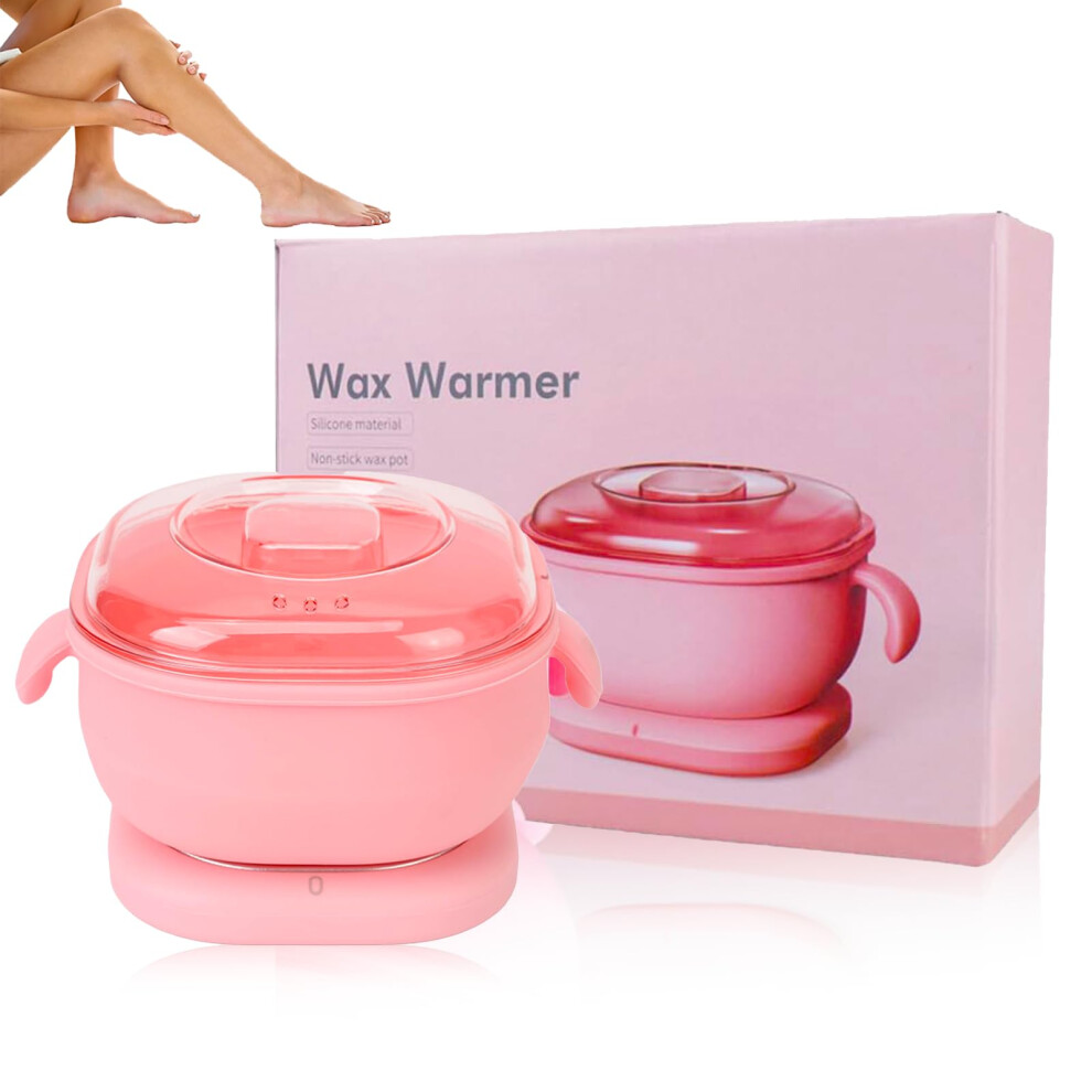 Wax Warmer Hair Removal Wax Heater, 100W  Power, 400ml Silicone Pot, Easy Clean for Salon Use