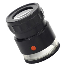 10X Stand Measuring Magnifier Scale Loupe LED and UV Lights Illuminated Magnifying Glass Rechargeable for Jewelry Gem