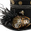 Gothic Geared Hat Coser Studded Gear Steampunk Mechanical-Black 6