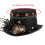 Gothic Geared Hat Coser Studded Gear Steampunk Mechanical-Black 3