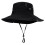 Elastic Adjustable Sun Hat For Gardening Beach-4 holes black 1