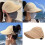 Breathable Ponytail Hat Women's Sunscreen Hat Adjustable-Khaki 4