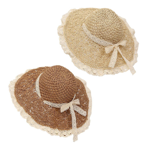 Ladies Lightweight Polyester Hat Artistic Pineapple-Khaki 1