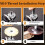 Angle Grinder Extension Connecting Rod-M10 Thread Adapter Rod,Rotary P 4